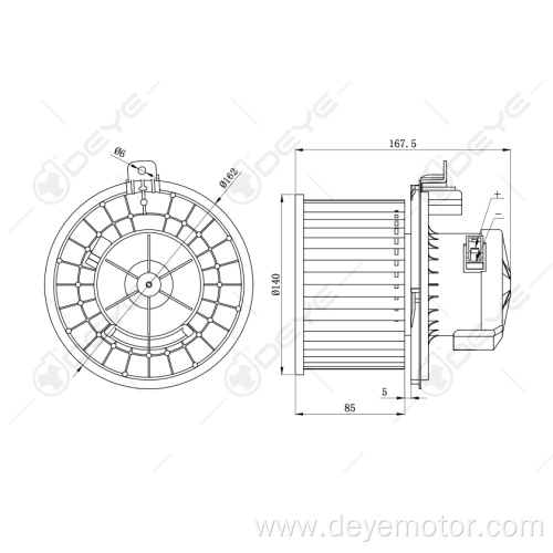 Auto heater car blower motor for RENAULT KOLEOS